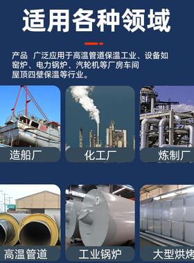 鲁阳陶瓷纤维毯卷毡高密度耐高温保温棉工业窑炉隔热硅酸铝针刺毯