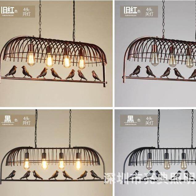 美式复古创意鸟笼餐厅灯铁艺个性灯具咖啡厅酒吧小鸟吊灯,淘宝优惠券,粉丝福利购,淘宝优惠卷