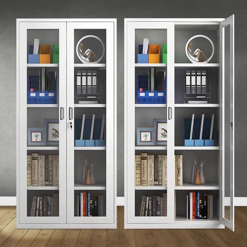 钢制文件柜档案柜资料柜办公室铁皮财务凭证柜抽屉带锁储物书柜子 - 图3