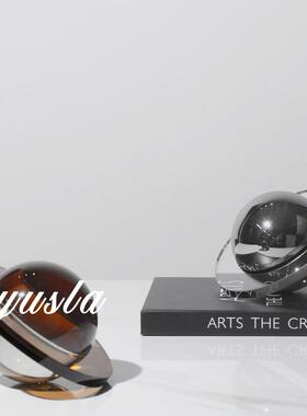 柜简约意式客厅电视件样板ALL间餐厅柜酒店别水墅晶球摆摆设软装