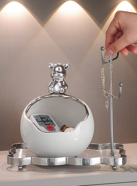 速发创意家进居门入户门口收纳盒玄关摆件置物架桌柜鞋面装饰用品