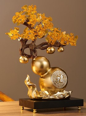 速发葫芦摆件品厅招财发财树玄关酒柜装饰业搬家店铺开客礼物乔迁