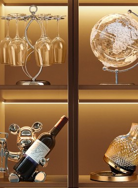 速发熊红酒架边件轻奢高档柜居客厅餐摆柜酒家装饰品高级感软装