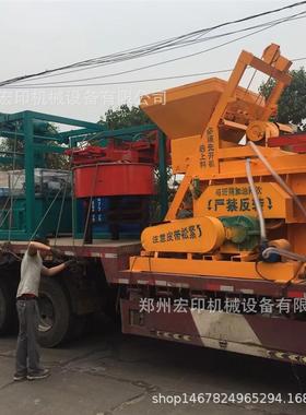 液压免烧砌块砖机盲道条纹砖制砖机小型6-15路面静压砖机设备