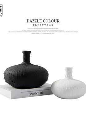 高级感艺术花器插花摆件酒店样板房间软装家居装饰品现代简约北欧