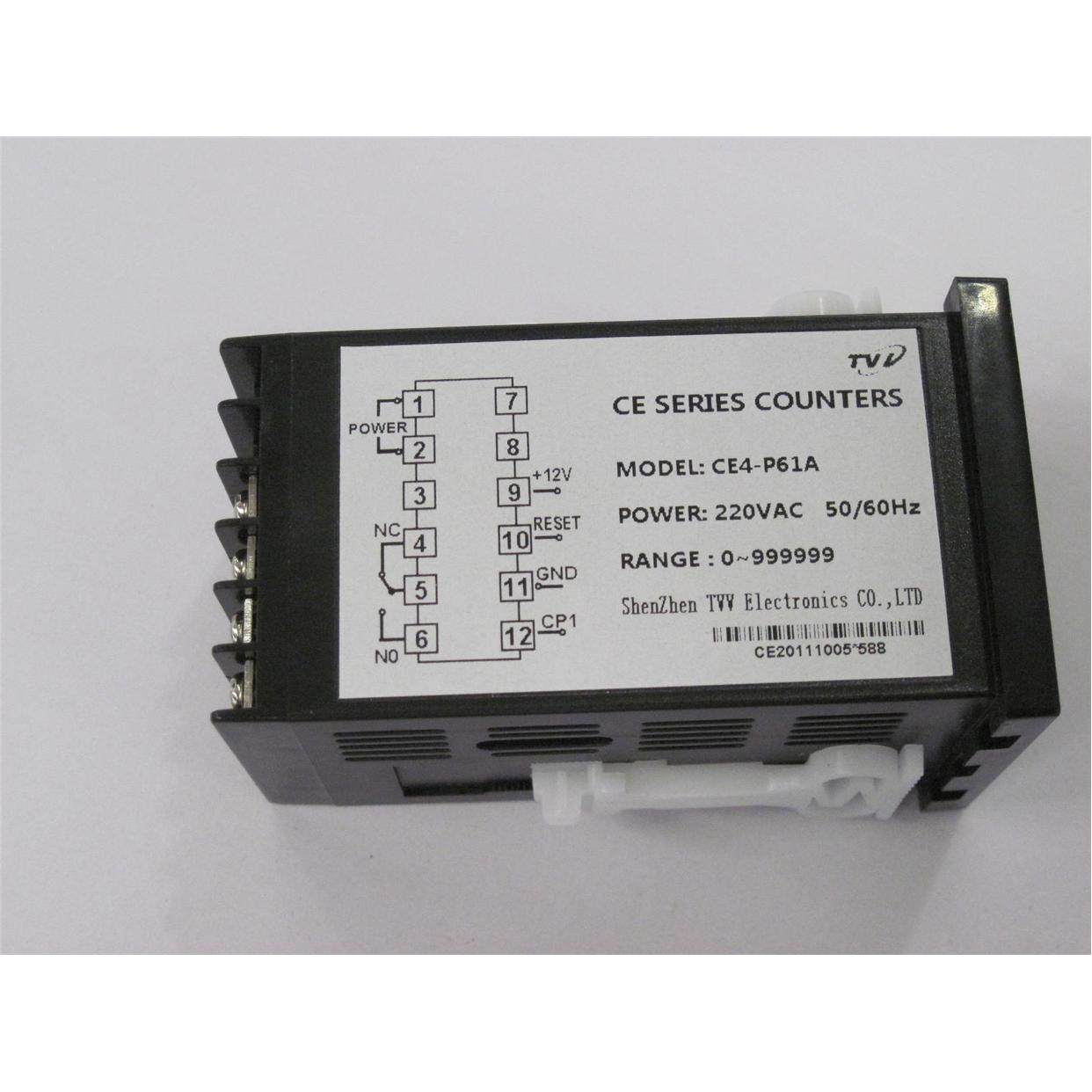 台湾原装TVV计数器计时器 转速表 频率表 智能脉冲计数器CE4-P61A,淘宝优惠券,粉丝福利购,淘宝优惠卷