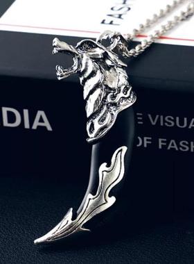 日韩嘻哈个性十字架项链男hiphop吊坠潮人挂件配饰毛衣链女学生帅