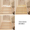 Song style aesthetic diatom mud stair mats non-slip washable foot mats solid wood step floor mats carpet new Chinese style villa