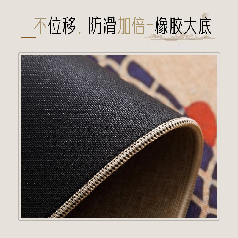 新中式入户门地垫仿亚麻编织玄关客厅地毯门垫进门大门口防滑脚垫,淘宝优惠券,粉丝福利购,淘宝优惠卷