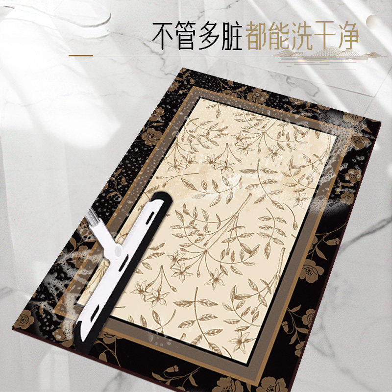 中古风厨房地垫防滑地毯防油专用防水长条吸水加厚硅藻泥脚垫地毯,淘宝优惠券,粉丝福利购,淘宝优惠卷