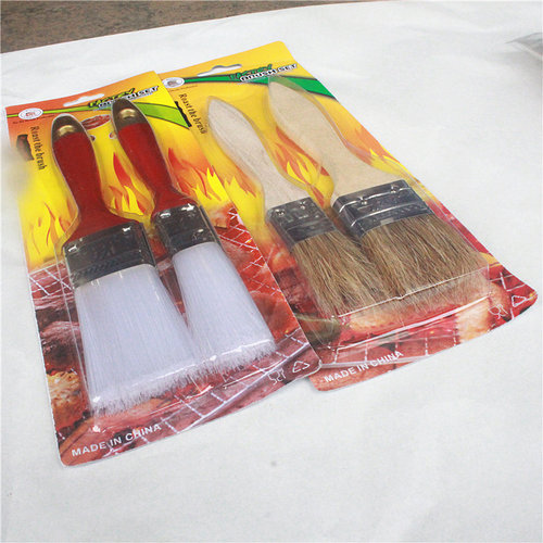 蝶烤香 调料刷烧烤刷猪毛刷油刷硅胶刷可选刷子BBQ烤刷子 - 图2