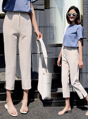 好货TingYiLi Korean Style Summer Women Suit Pants High Waist