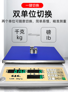 双杰计数秤电子秤TJ3K/TJ6K/TJ15K/TJ30K交直流两用计重电子秤