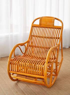 摇摇椅大成人躺椅阳台家用休闲椅子藤椅老人逍遥懒人沙发网红躺椅