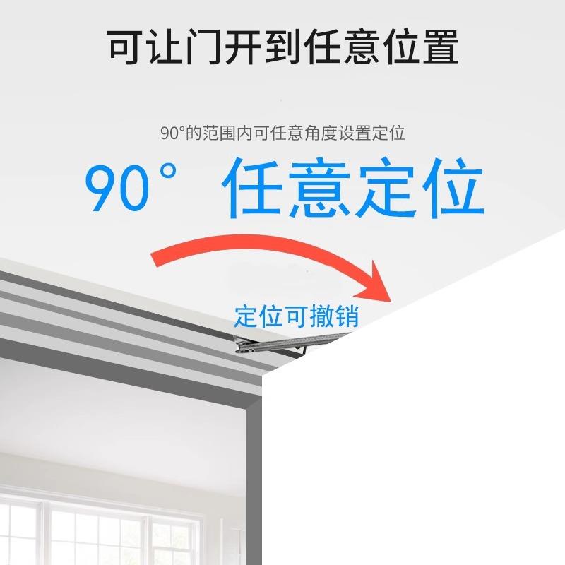 导轨式自动闭门器有框门玻璃门滑槽式滑轨液压缓冲自动定位关门器 - 图1