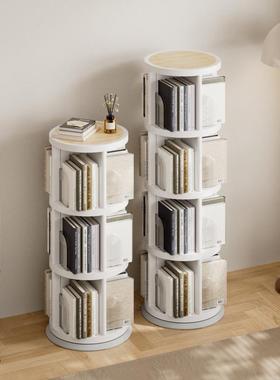 儿童房可移动可叠加书本收纳置物层架书房可旋转书架