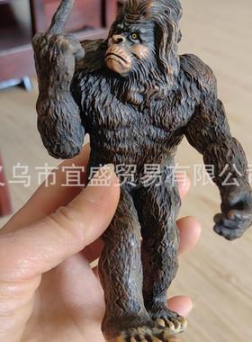 竖中指大猩猩装饰品摆件家居庭院设计大猩猩仿真摆件创意设计