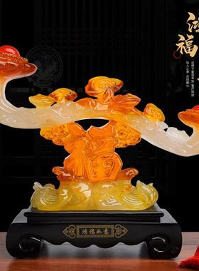 家居客厅卧室装饰品摆件鸿福如意现代中式摆设工艺品