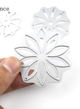 5 件叶片金属切削的 DIY 剪贴簿照片相册装饰压花文件夹模板纸卡