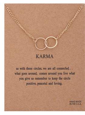 New Trendy Alloy Cute Elegant Simple Karma Wish Shine Free L