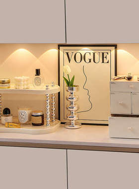 ins玄关置物架装饰摆件入户门口鞋柜多功能放钥匙口罩首饰收纳盒