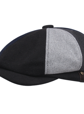Fashion Wool Newsboy Caps New Men Herringbone Flat Caps Wome
