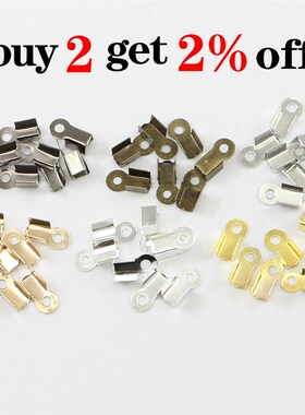 极速200pcs/lot Cove Clasps Cord End Caps String Ribbon Leath