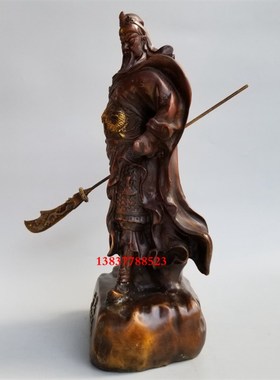 家用纯铜关公铜像关二爷武财神千秋忠义关公铜器铜雕家居摆件定做