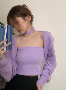 Women Design Sexy Loose-fitting Bolero Solid Elegant Belt Al