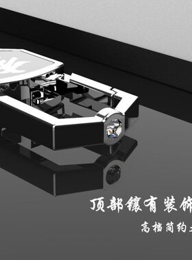 百家姓汽车钥匙扣防丢不锈钢配件