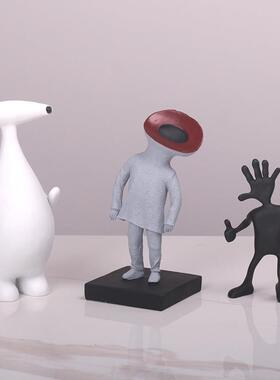 北欧摆件现代样板房间电视柜软装饰品儿童卡通ET外星人物创意摆设