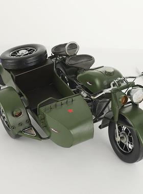 外贸热销边三轮摩托车模型工艺品摆件电视柜装饰品创意影视道具