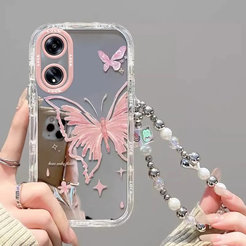 适用oppoa1/a2pro手机壳新款a3pro/a2x女a93s镜面a96a72a97a58全包防摔a53a57 5g夏日蝴蝶a32时尚a7a8a9a11x - 图0