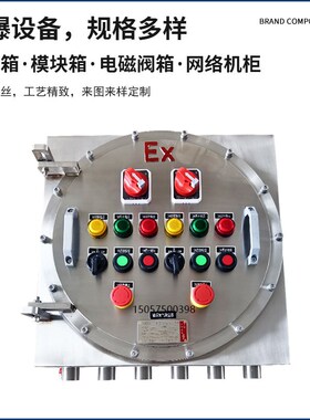 BJX不锈钢防爆接线箱端子箱IIC电磁阀模块控制箱网络配电箱交换机