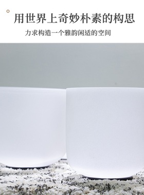 水晶鉢音乐碗瑜伽静心冥想音疗鉢手工G乐器鉢罄入门颂鉢送棒垫套