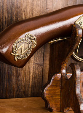 复古枪个性摆件模型枪家居客厅办公室书房玄关装饰品工.艺品博古