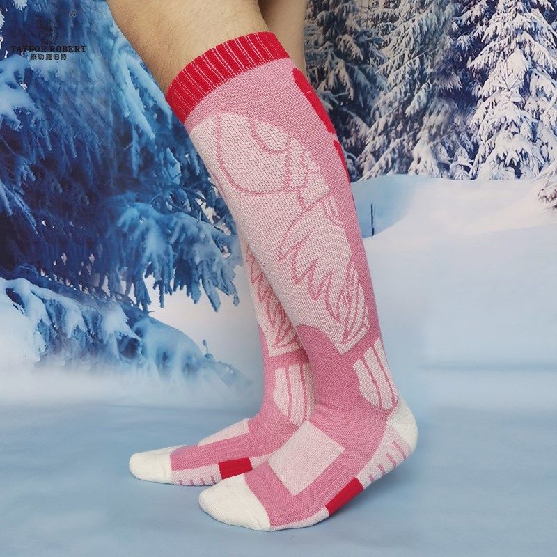 专业滑雪c袜女单双板美利奴羊毛保暖长筒加厚毛巾底滑冰登山徒步,淘宝优惠券,粉丝福利购,淘宝优惠卷