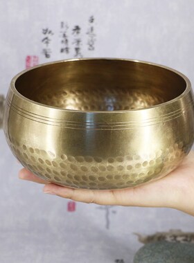 佛音钵尼泊尔钵音碗瑜伽冥想w满月颂钵梵音钵静心钵铜磬法器铜钵