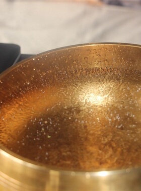 尼泊尔手工d佛音碗钵孟音疗愈满月颂钵纯铜转经碗瑜伽静心家居摆