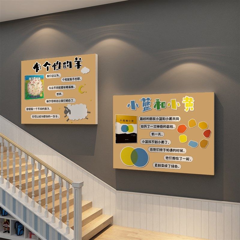 阅读角布置图书绘本馆览室t幼儿园墙面装饰环境创主题成品布置材,淘宝优惠券,粉丝福利购,淘宝优惠卷