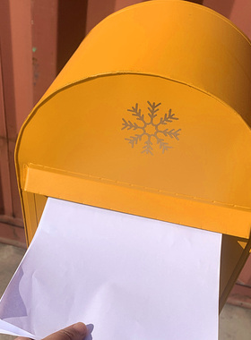 欧式复古铁艺落地信箱工业风摄影道具邮I箱公园庭院商场带锁意见