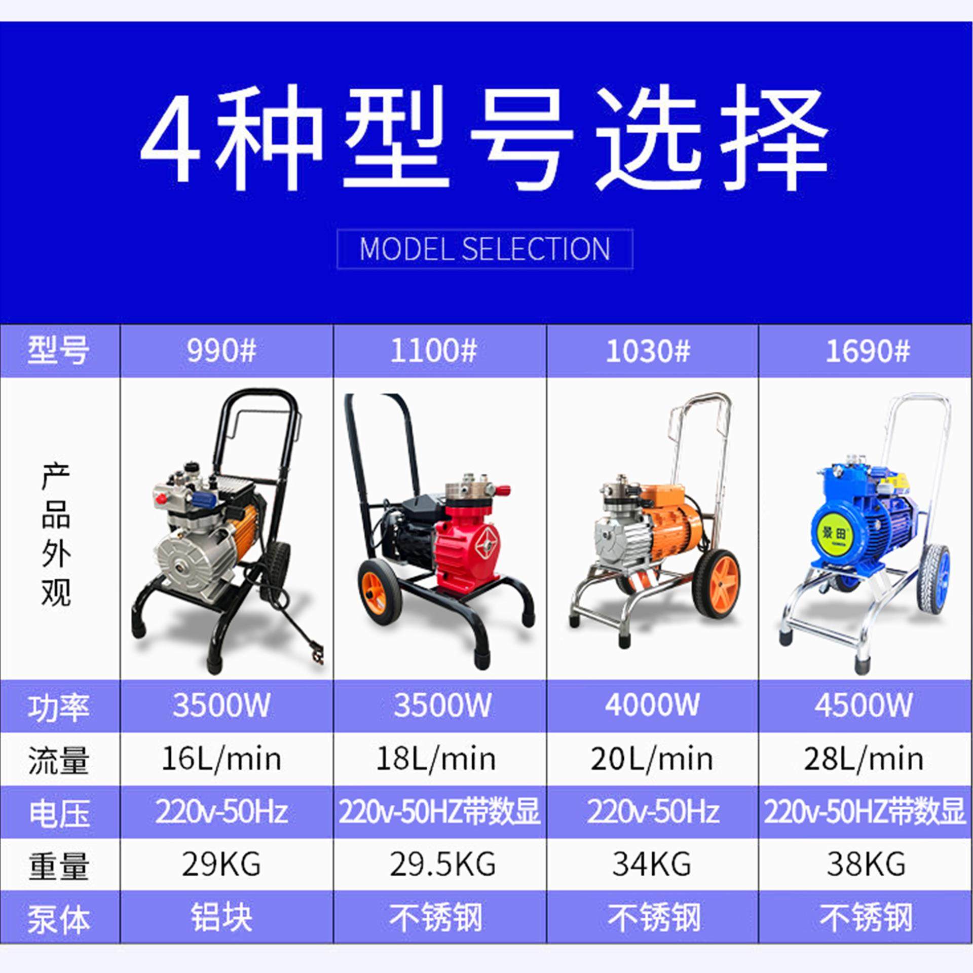 高压无气喷涂机喷漆机多功能乳胶漆油漆涂料电动喷漆机喷枪,淘宝优惠券,粉丝福利购,淘宝优惠卷