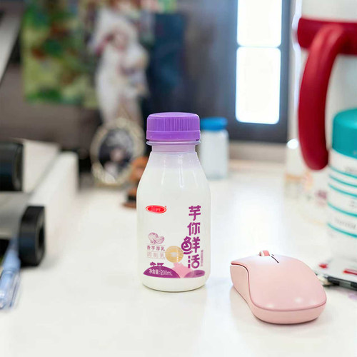 三元鲜活牛奶香芋芋泥厚乳200ml生牛乳低温杀菌学生早餐奶营养奶 - 图1