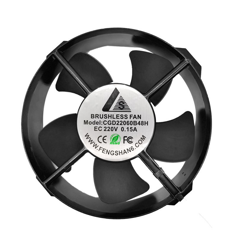 Half frame CG22060EC AC and DC cooling fan 220V welding industrial chassis cabinet axial flow exhaust fan