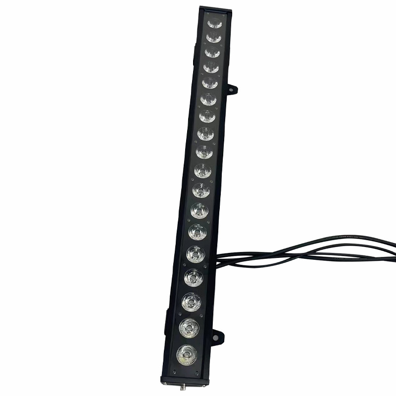 18pcs 10W LED full-color 4-in-1 6-in-1 one-point control waterproof wall washer double-layer chassis background matrix dyeing