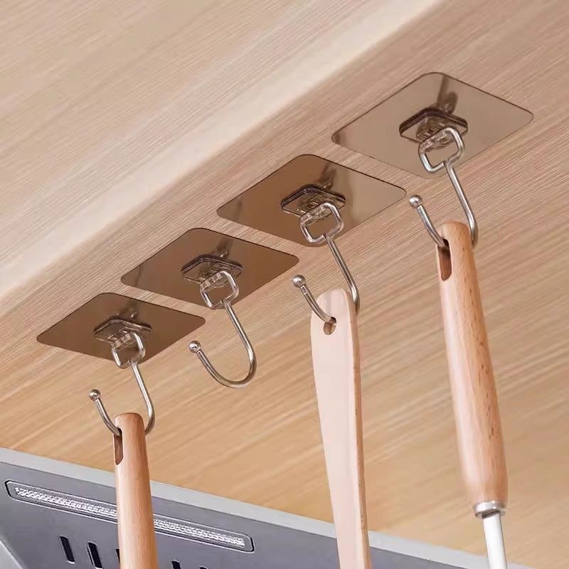 粘钩强力粘贴挂钩免打孔无痕承重粘胶透明厨房墙壁墙面大挂钩整理,淘宝优惠券,粉丝福利购,淘宝优惠卷