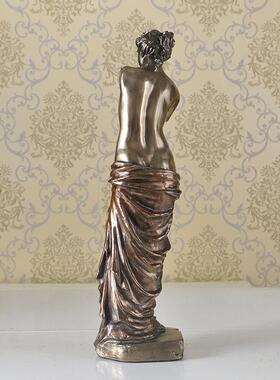 树脂工艺品厂家维纳斯仿铜工艺品摆饰欧式家居卧室软装饰品摆件