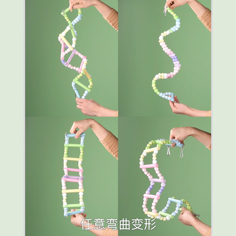 啾星人鹦鹉攀爬云梯秋千玩具鹦鹉笼子梯子虎皮玄凤吊桥站台鸟用品,淘宝优惠券,粉丝福利购,淘宝优惠卷