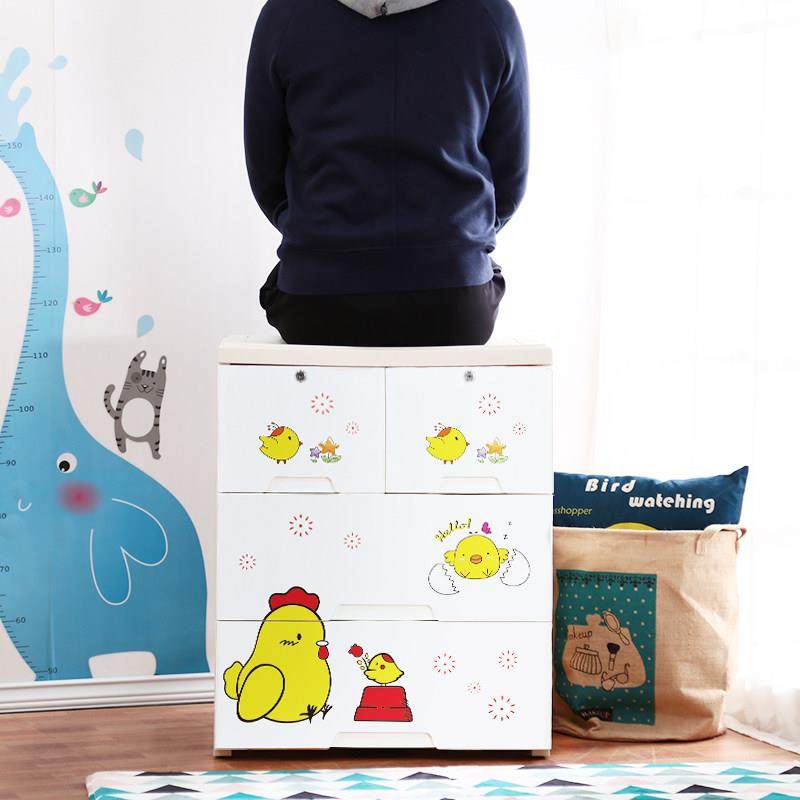 纳雅乐收纳柜抽屉式塑料婴儿童衣柜 宝宝卡通收纳柜五斗整理柜,淘宝优惠券,粉丝福利购,淘宝优惠卷