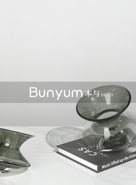 简约现代水晶玻璃陀螺软装饰品家居样板房间书房桌面书镇创意摆件